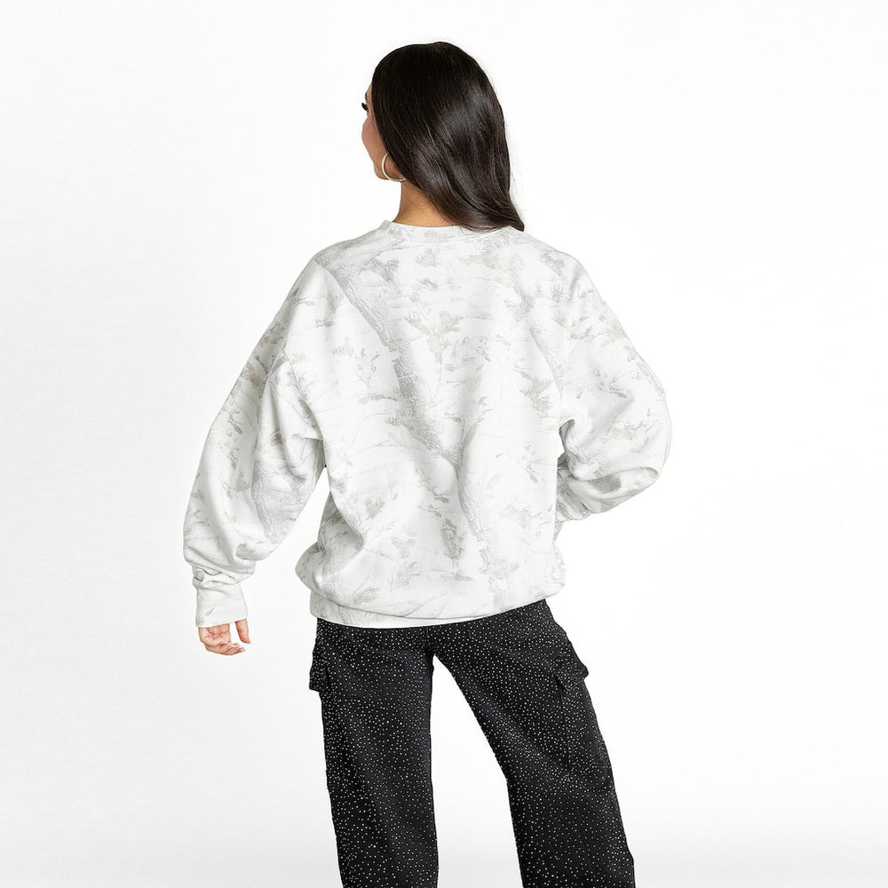 NFL Philadelphia Eagles Gameday Couture Women's Whiteout Oversized Premium Fleece Sweatshirt