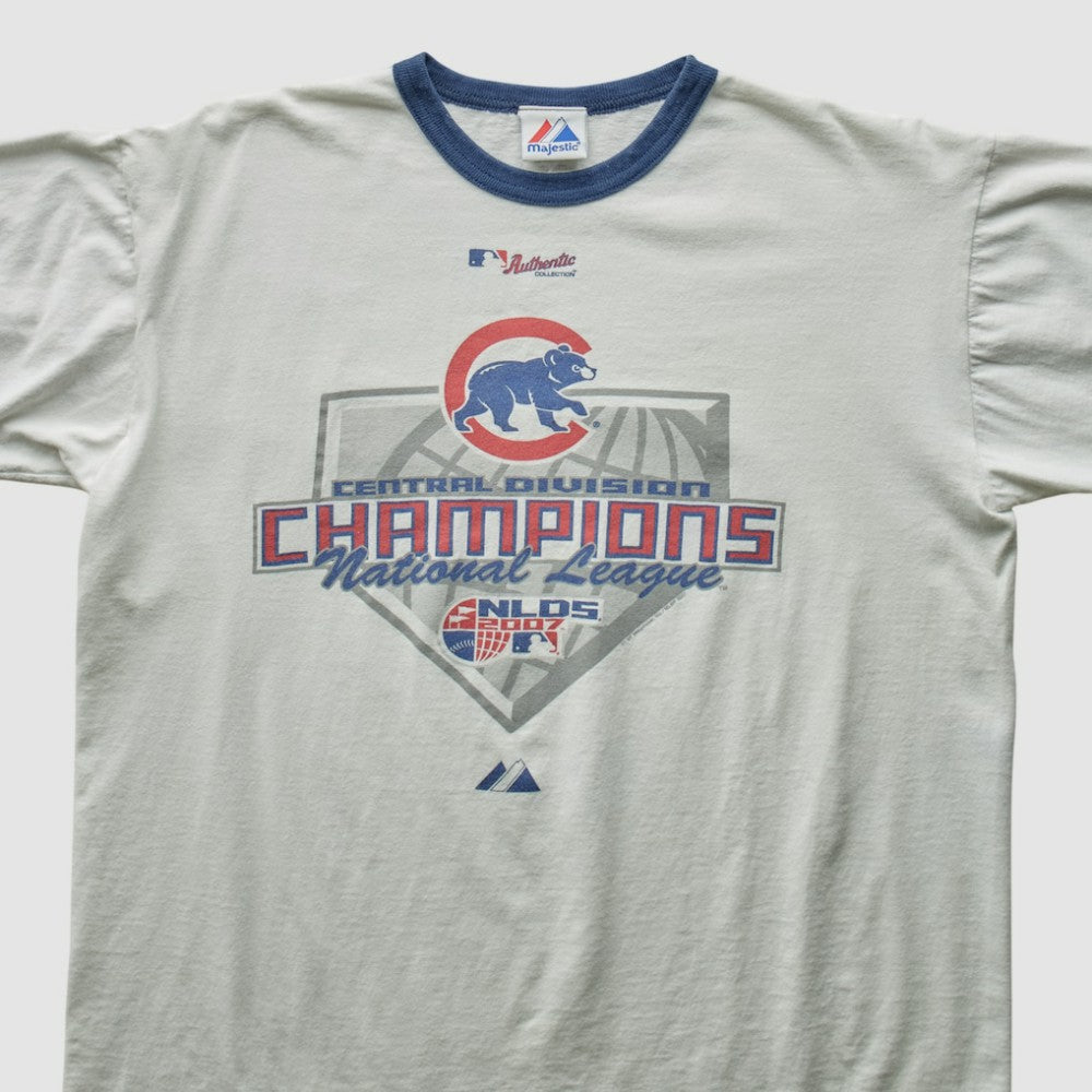 Chicago Cubs Majestic 2007 T-Shirt - White Vintage