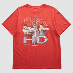 Philadelphia Phillies Majestic 2010 T-Shirt - Red Vintage