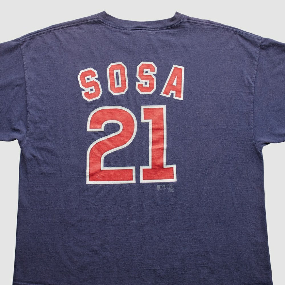 Chicago Cubs Lee Apparel 2000s T-Shirt - Navy Vintage