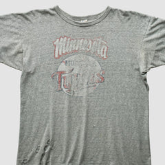 Minnesota Twins 80s T-Shirt - Heather Gray Vintage