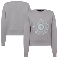 Winnipeg Jets Levelwear Women's Slate & Snow Sponge Tri-Blend Sweatshirt