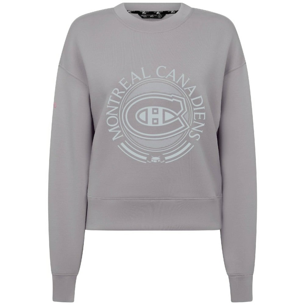 Montreal Canadiens Levelwear Women's Slate & Snow Sponge Tri-Blend Sweatshirt