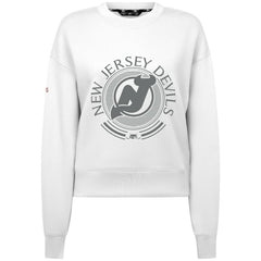 New Jersey Devils Levelwear Women's Slate & Snow Sponge Tri-Blend Sweatshirt