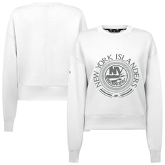 New York Islanders Levelwear Women's Slate & Snow Sponge Tri-Blend Sweatshirt