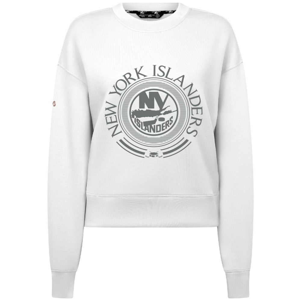 New York Islanders Levelwear Women's Slate & Snow Sponge Tri-Blend Sweatshirt