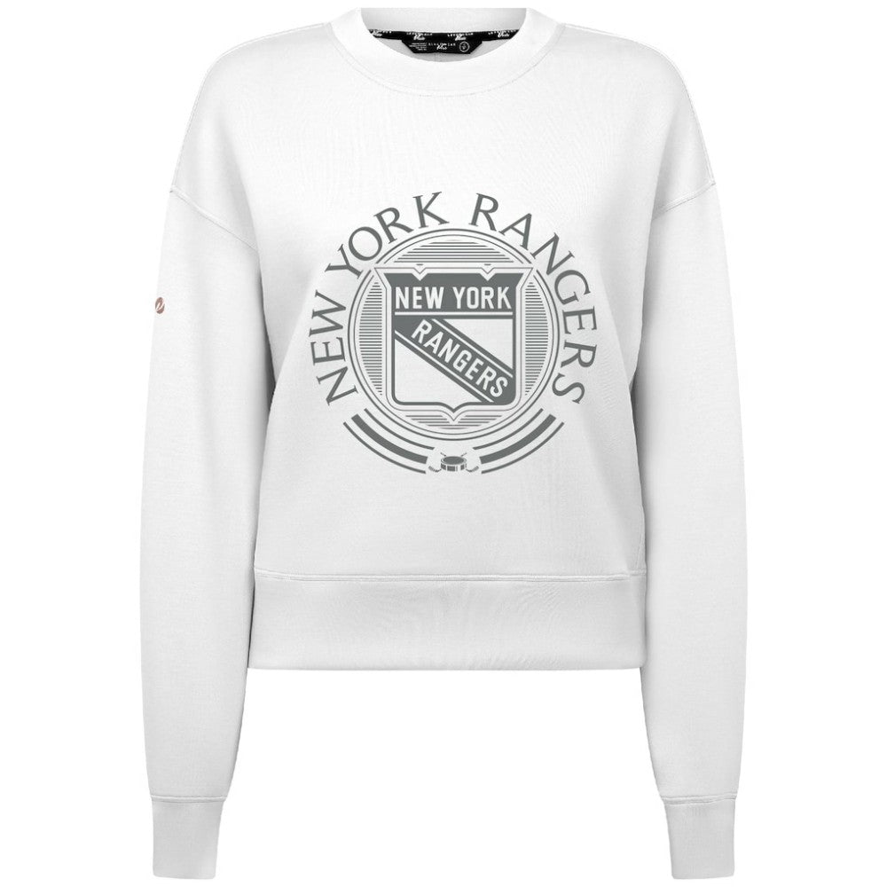 New York Rangers Levelwear Women's Slate & Snow Sponge Tri-Blend Sweatshirt