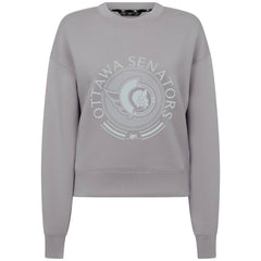 Ottawa Senators Levelwear Women's Slate & Snow Sponge Tri-Blend Sweatshirt