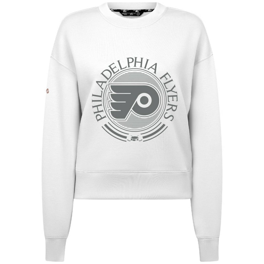 Philadelphia Flyers Levelwear Women's Slate & Snow Sponge Tri-Blend Sweatshirt