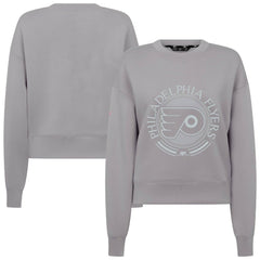 Philadelphia Flyers Levelwear Women's Slate & Snow Sponge Tri-Blend Sweatshirt