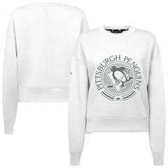 Pittsburgh Penguins Levelwear Women's Slate & Snow Sponge Tri-Blend Sweatshirt