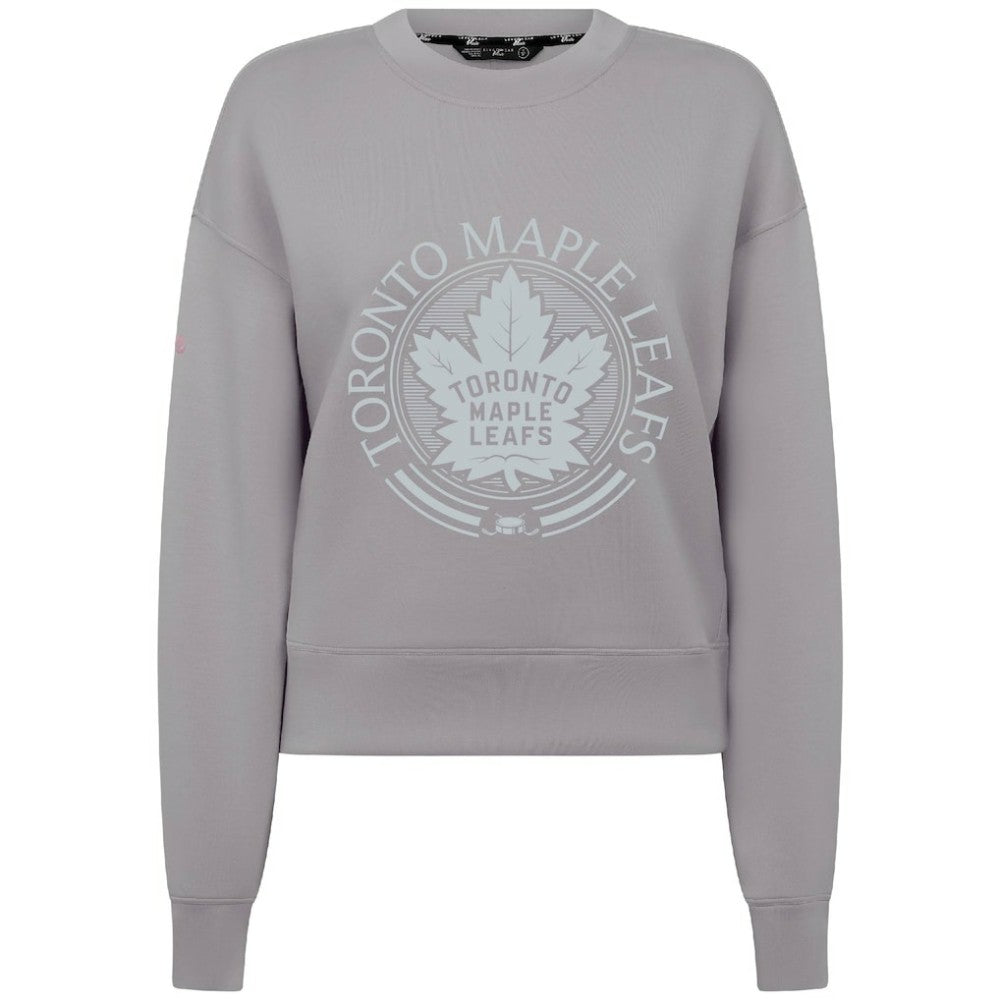 Toronto Maple Leafs Levelwear Women's Slate & Snow Sponge Tri-Blend Sweatshirt