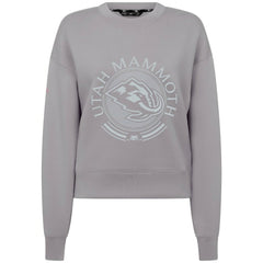 Utah Mammoth Levelwear Women's Slate & Snow Sponge Tri-Blend Sweatshirt