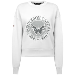 Washington Capitals Levelwear Women's Slate & Snow Sponge Tri-Blend Sweatshirt