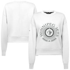 Winnipeg Jets Levelwear Women's Slate & Snow Sponge Tri-Blend Sweatshirt