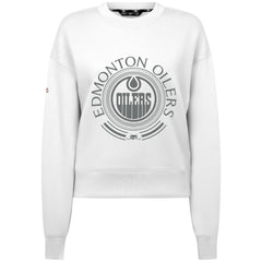 Edmonton Oilers Levelwear Women's Slate & Snow Sponge Tri-Blend Sweatshirt