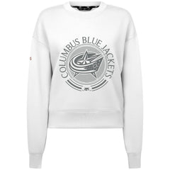 Columbus Blue Jackets Levelwear Women's Slate & Snow Sponge Tri-Blend Sweatshirt
