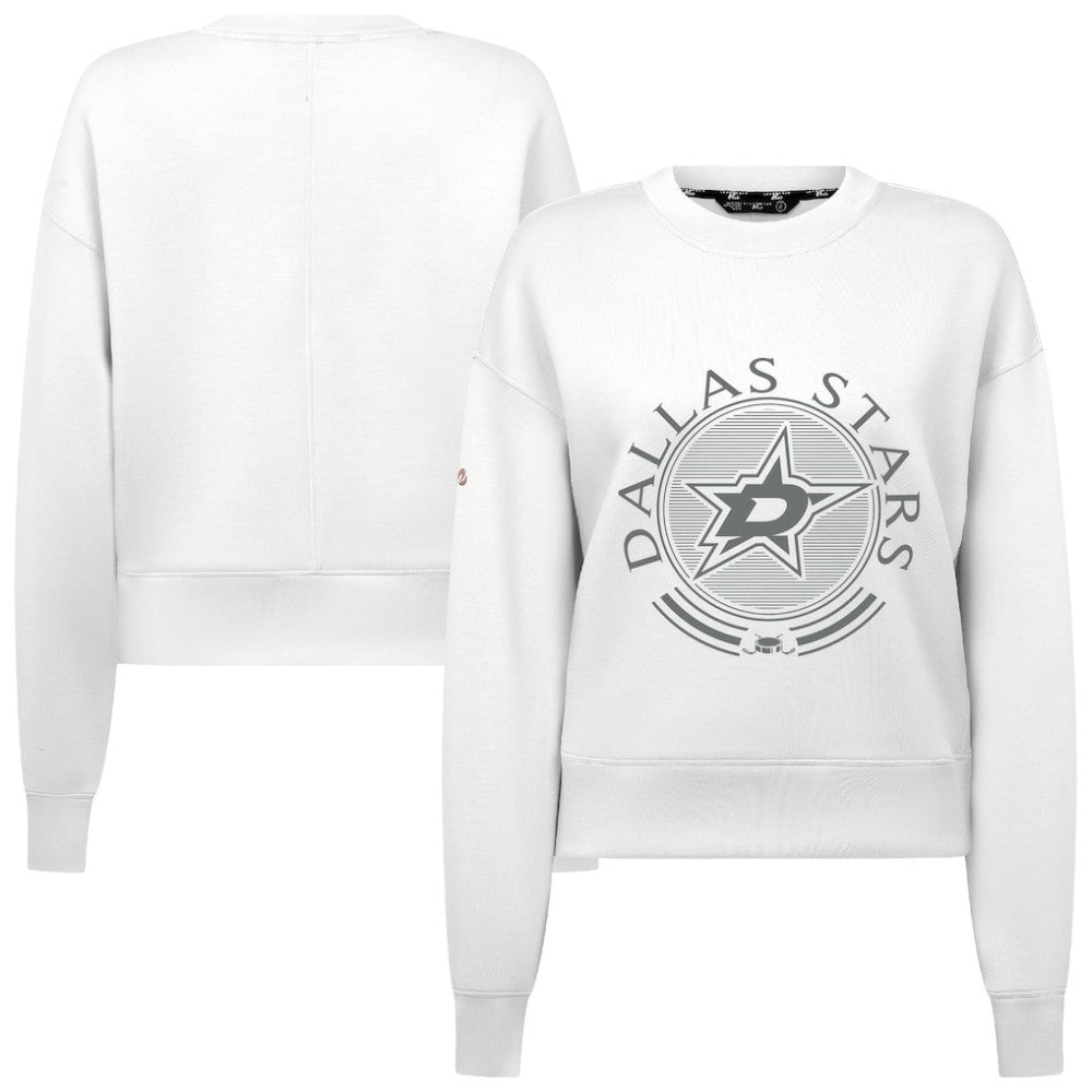 Dallas Stars Levelwear Women's Slate & Snow Sponge Tri-Blend Sweatshirt