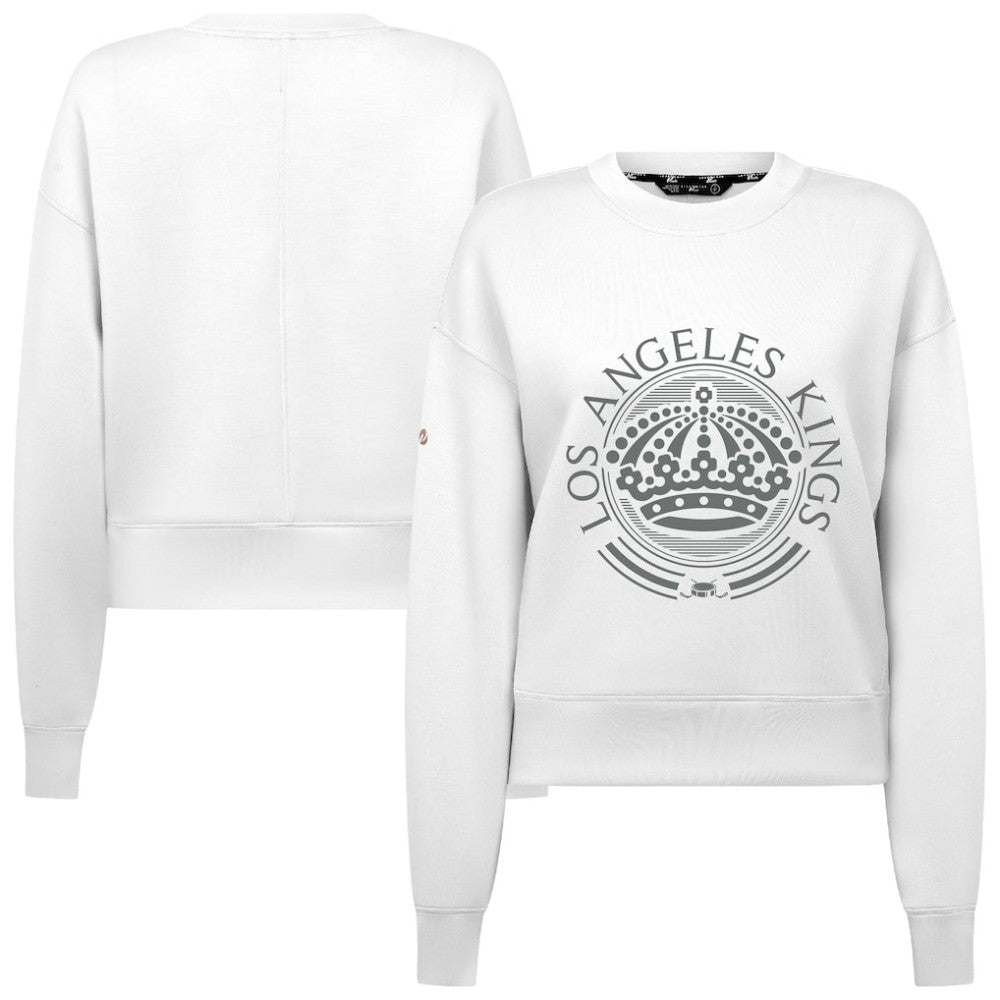 Los Angeles Kings Levelwear Women's Slate & Snow Sponge Tri-Blend Sweatshirt