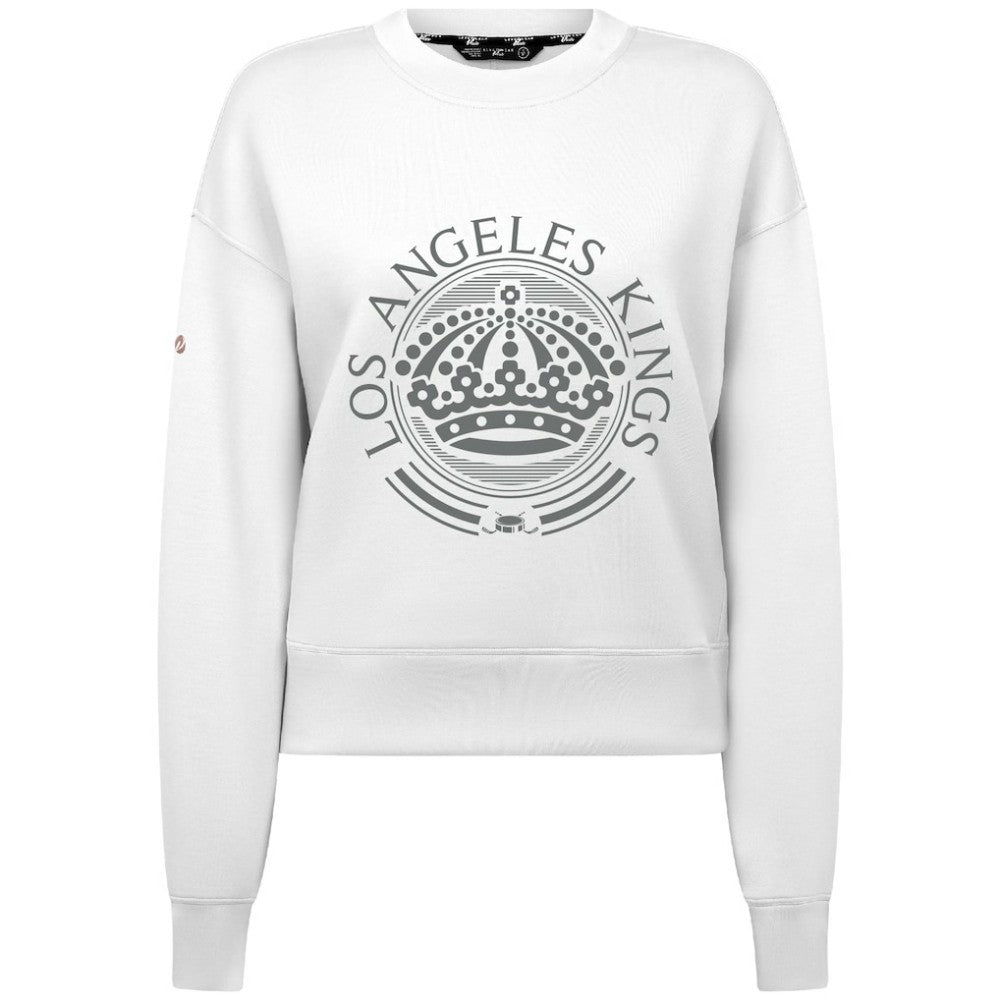 Los Angeles Kings Levelwear Women's Slate & Snow Sponge Tri-Blend Sweatshirt