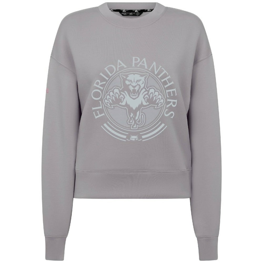 Florida Panthers Levelwear Women's Slate & Snow Sponge Tri-Blend Sweatshirt