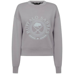 Buffalo Sabres Levelwear Women's Slate & Snow Sponge Tri-Blend Sweatshirt