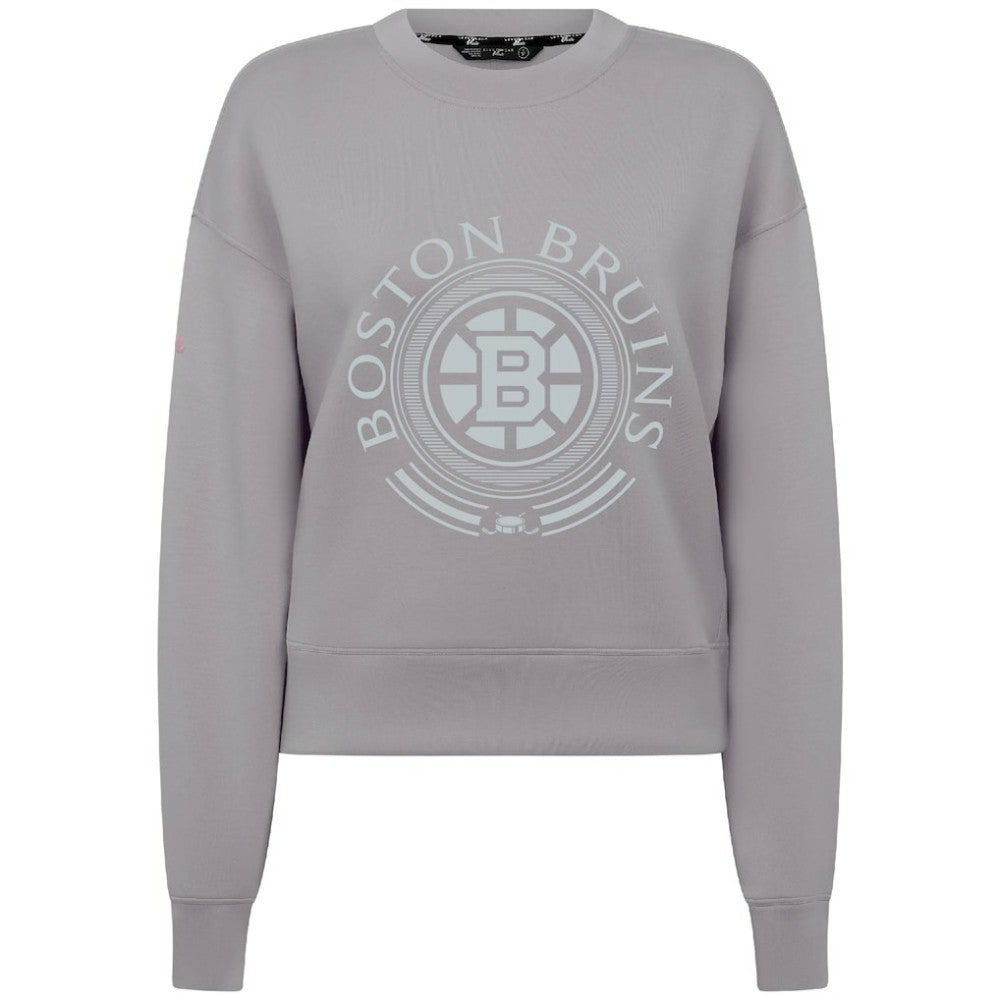 Boston Bruins Levelwear Women's Slate & Snow Sponge Tri-Blend Sweatshirt