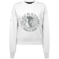Chicago Blackhawks Levelwear Women's Slate & Snow Sponge Tri-Blend Sweatshirt