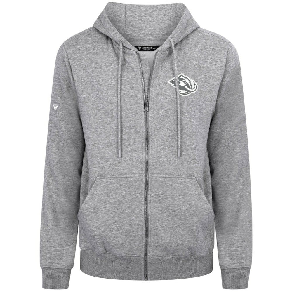 Utah Mammoth Levelwear Podium Chenille Logo Full-Zip Hoodie