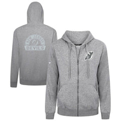 New Jersey Devils Levelwear Podium Chenille Logo Full-Zip Hoodie