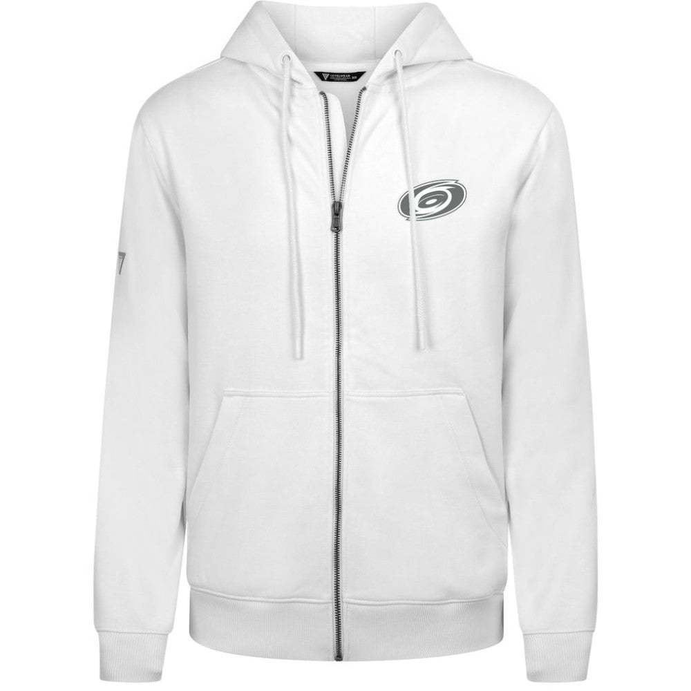 Carolina Hurricanes Levelwear Podium Chenille Logo Full-Zip Hoodie