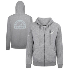 San Jose Sharks Levelwear Podium Chenille Logo Full-Zip Hoodie