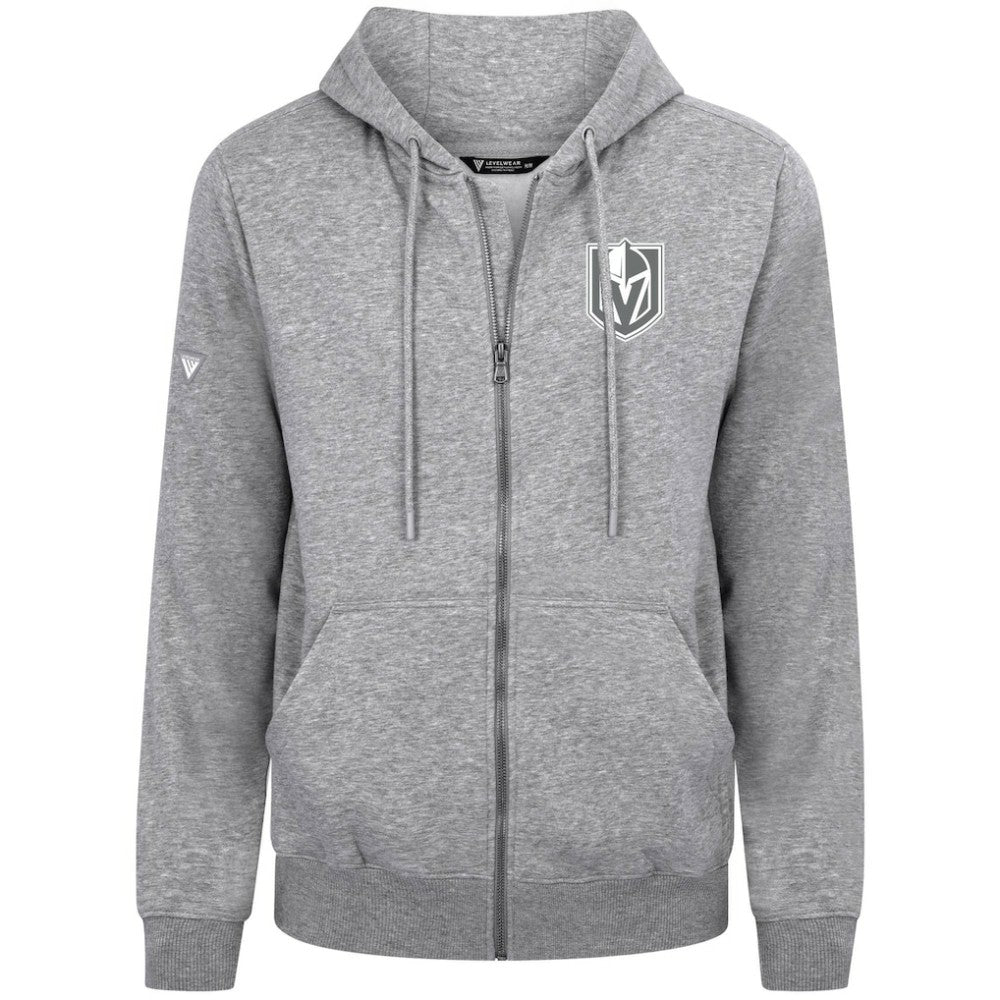 Vegas Golden Knights Levelwear Podium Chenille Logo Full-Zip Hoodie