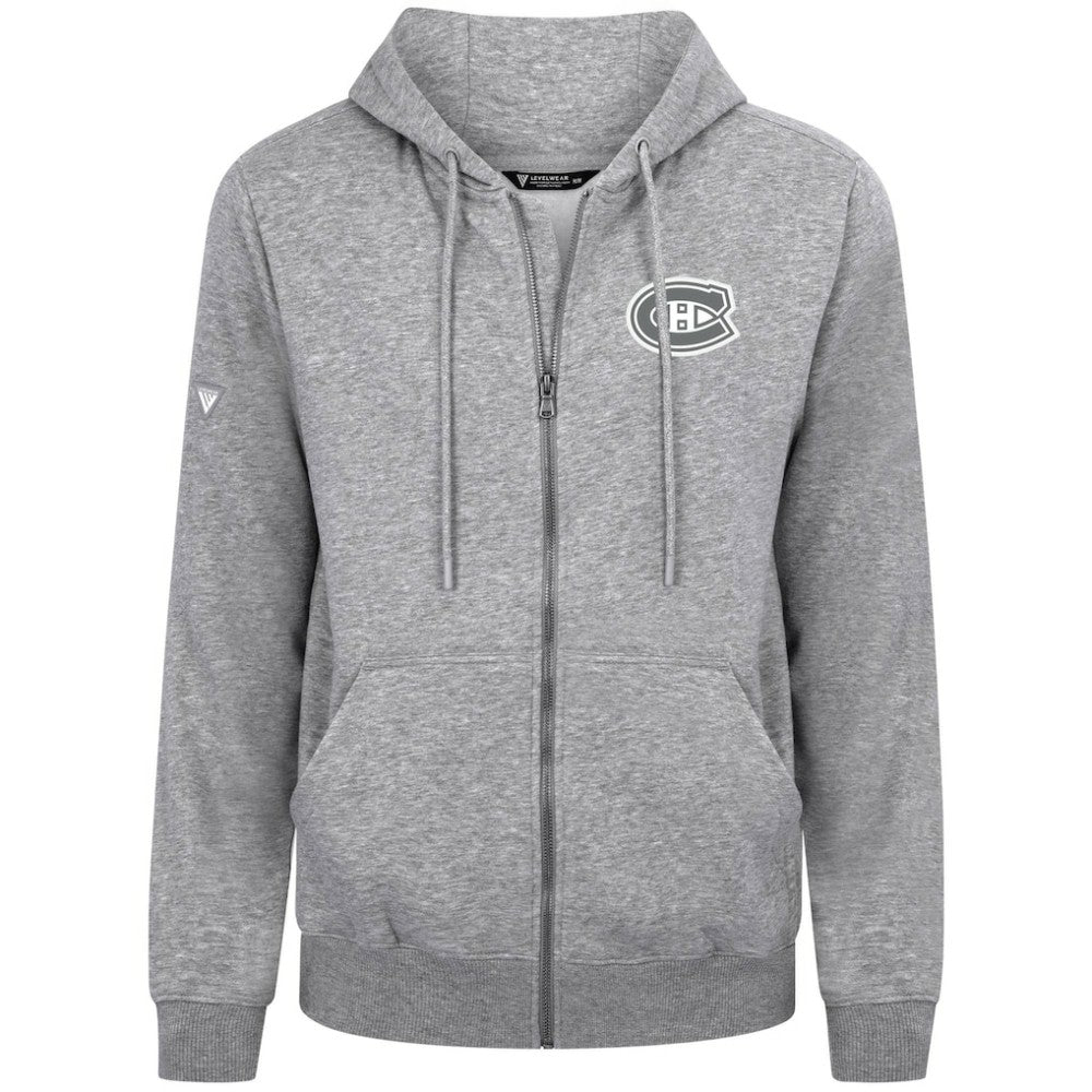 Montreal Canadiens Levelwear Podium Chenille Logo Full-Zip Hoodie