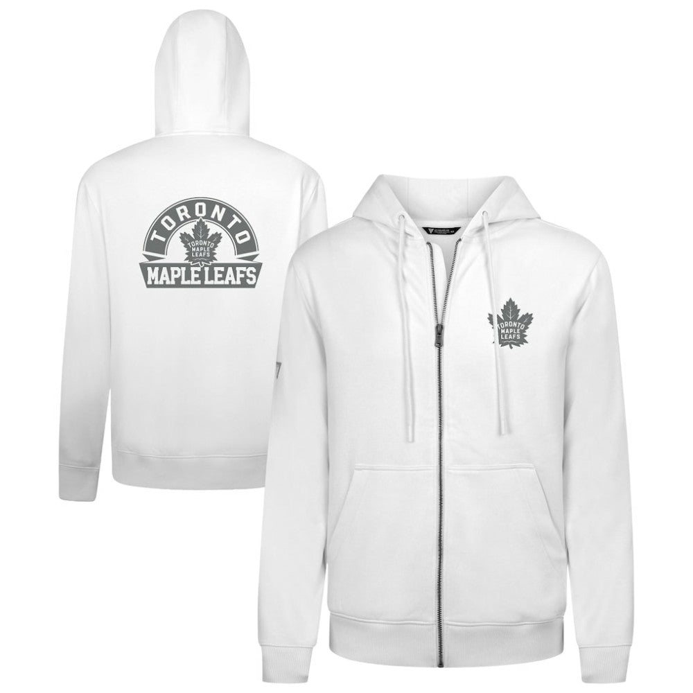 Toronto Maple Leafs Levelwear Podium Chenille Logo Full-Zip Hoodie