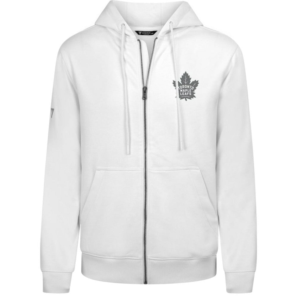 Toronto Maple Leafs Levelwear Podium Chenille Logo Full-Zip Hoodie