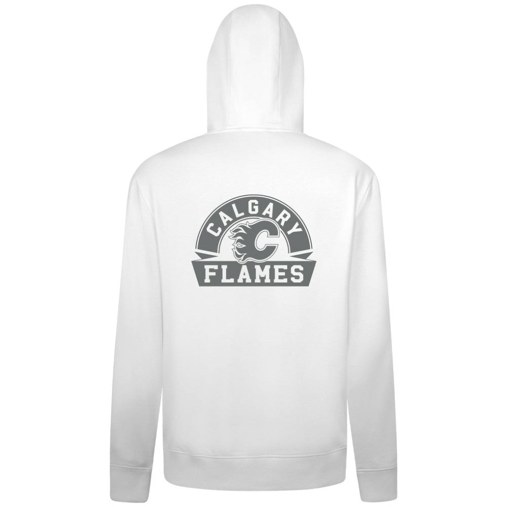 Calgary Flames Levelwear Podium Chenille Logo Full-Zip Hoodie