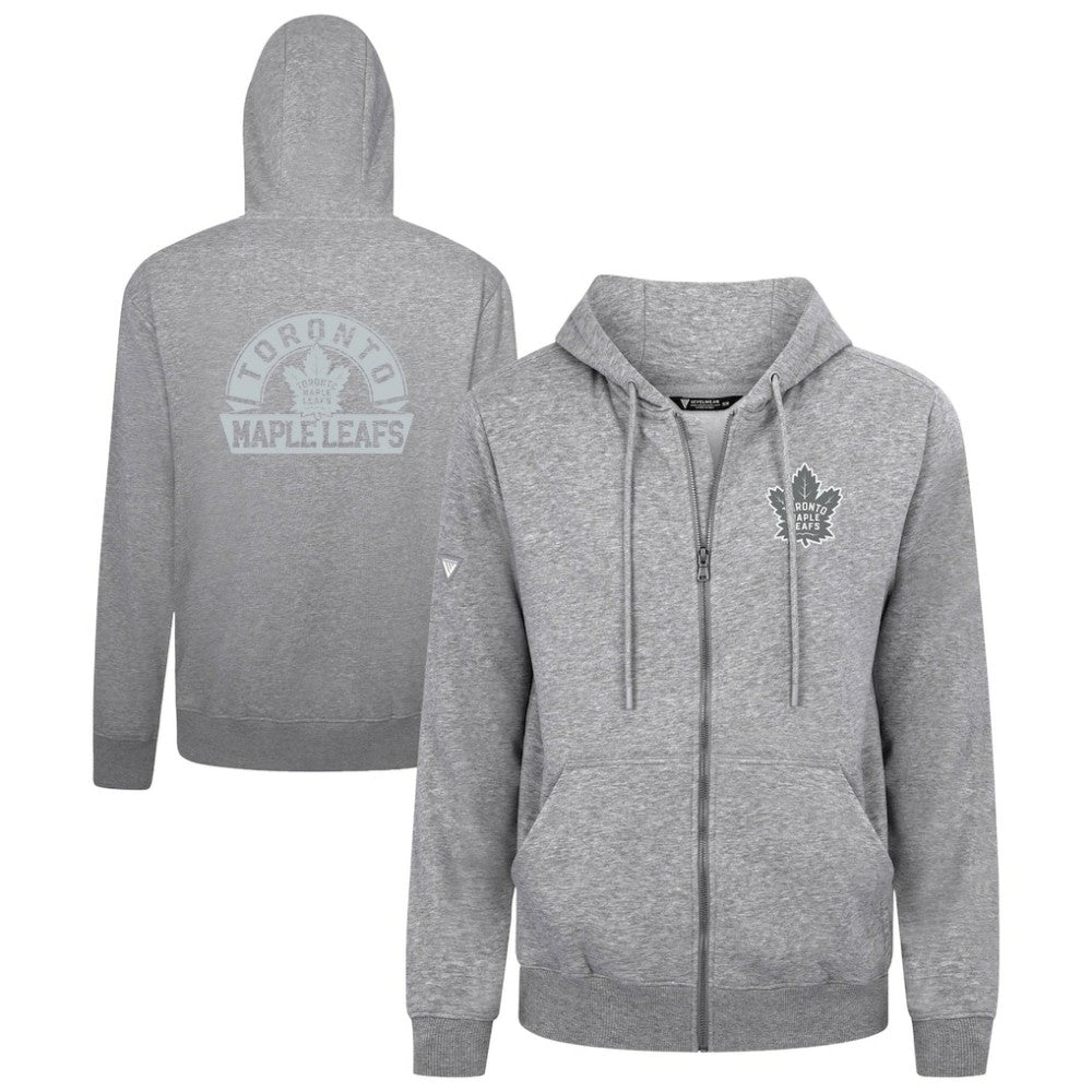 Toronto Maple Leafs Levelwear Podium Chenille Logo Full-Zip Hoodie