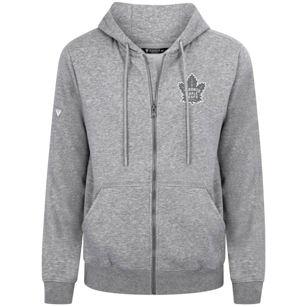 Toronto Maple Leafs Levelwear Podium Chenille Logo Full-Zip Hoodie