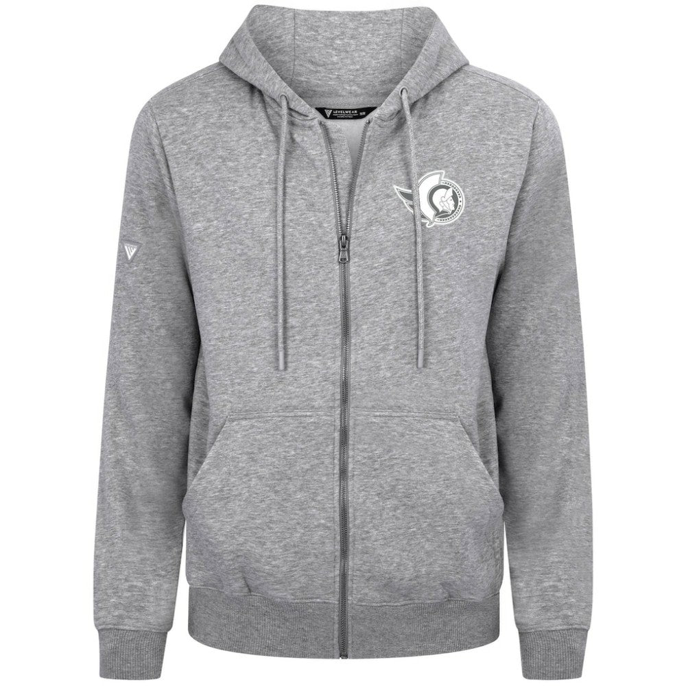 Ottawa Senators Levelwear Podium Chenille Logo Full-Zip Hoodie
