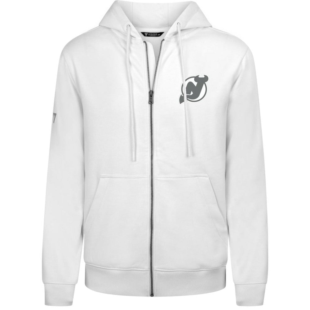 New Jersey Devils Levelwear Podium Chenille Logo Full-Zip Hoodie