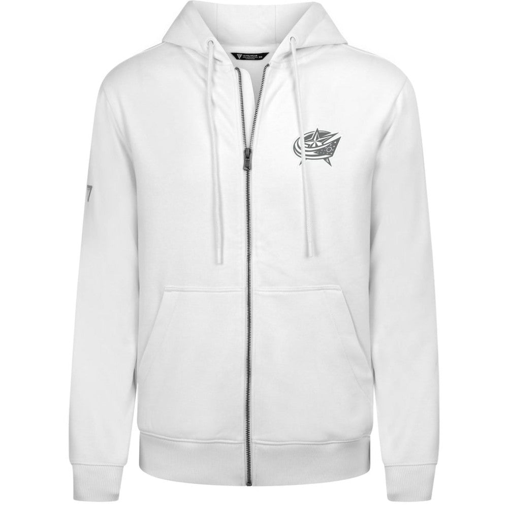 Columbus Blue Jackets Levelwear Podium Banner Arch Full-Zip Hoodie