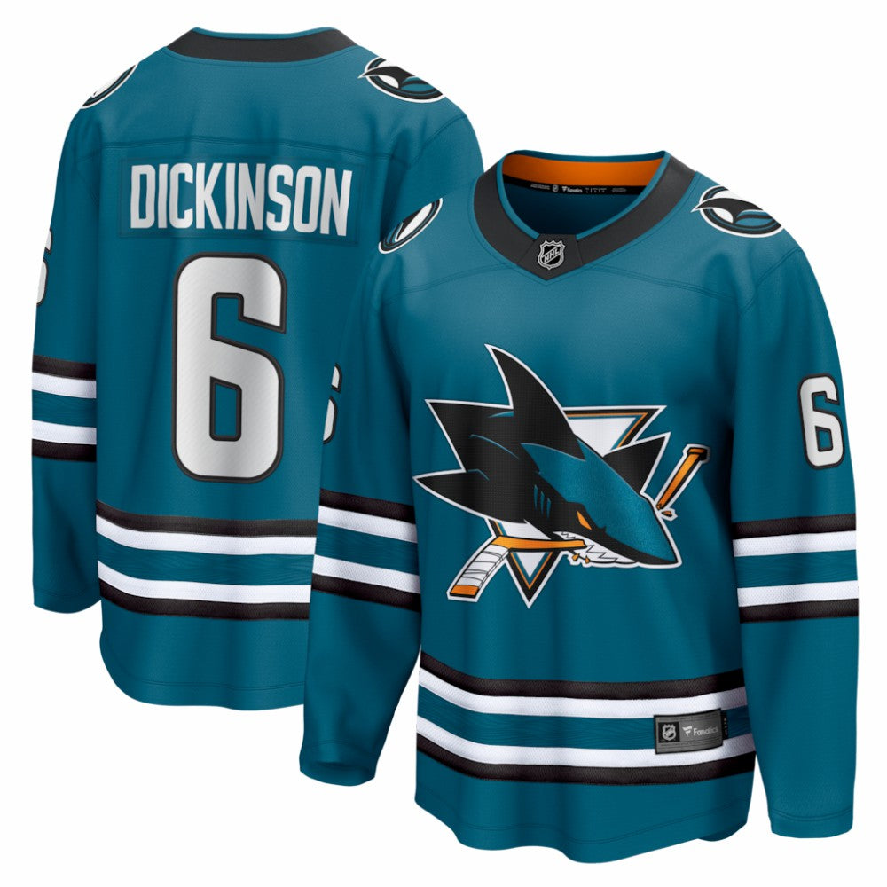 Sam Dickinson San Jose Sharks Fanatics Home Breakaway Jersey