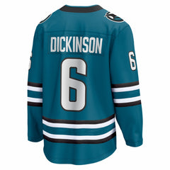 Sam Dickinson San Jose Sharks Fanatics Home Breakaway Jersey