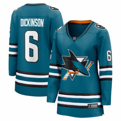 Sam Dickinson San Jose Sharks Fanatics Women's Home Breakaway Jersey