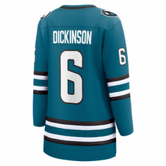 Sam Dickinson San Jose Sharks Fanatics Women's Home Breakaway Jersey