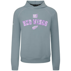 Detroit Red Wings Levelwear Hockey Fights Cancer Mandate Tri-Blend Hoodie