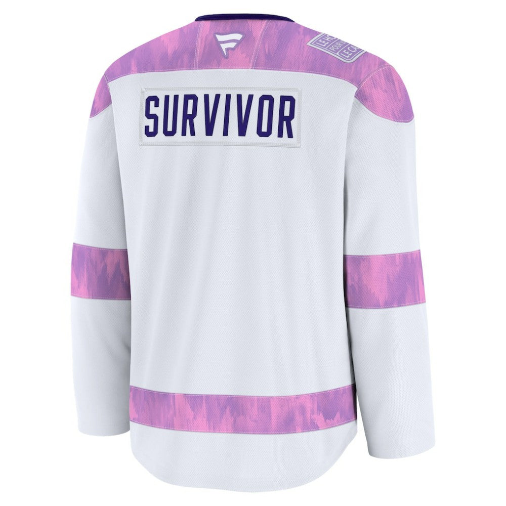 Nashville Predators Fanatics Hockey Fights Cancer Survivor Practice Jersey