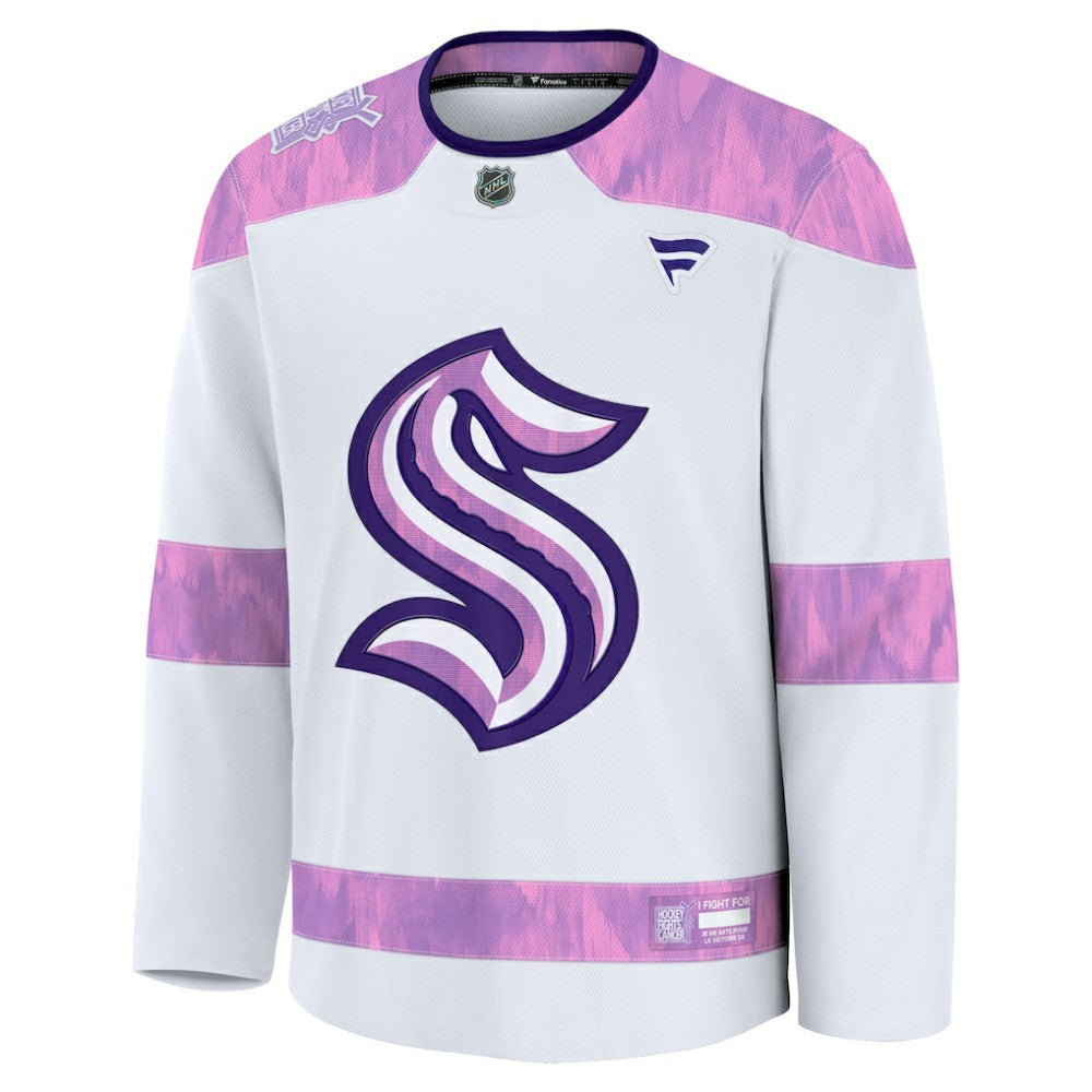 Seattle Kraken Fanatics Hockey Fights Cancer Survivor Practice Jersey