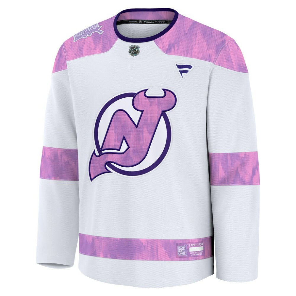 New Jersey Devils Fanatics Hockey Fights Cancer Survivor Practice Jersey